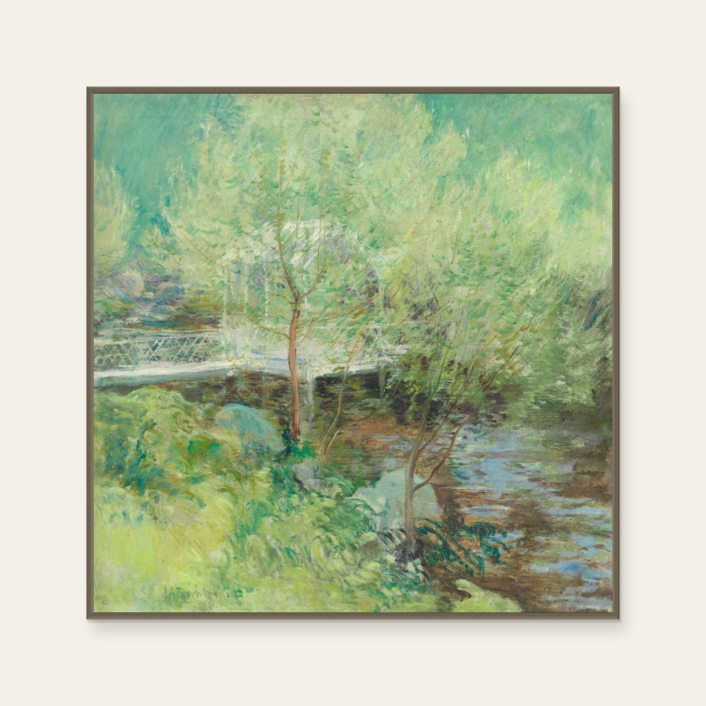 印象派|John Henry Twachtman - The White Bridge — 照片 1