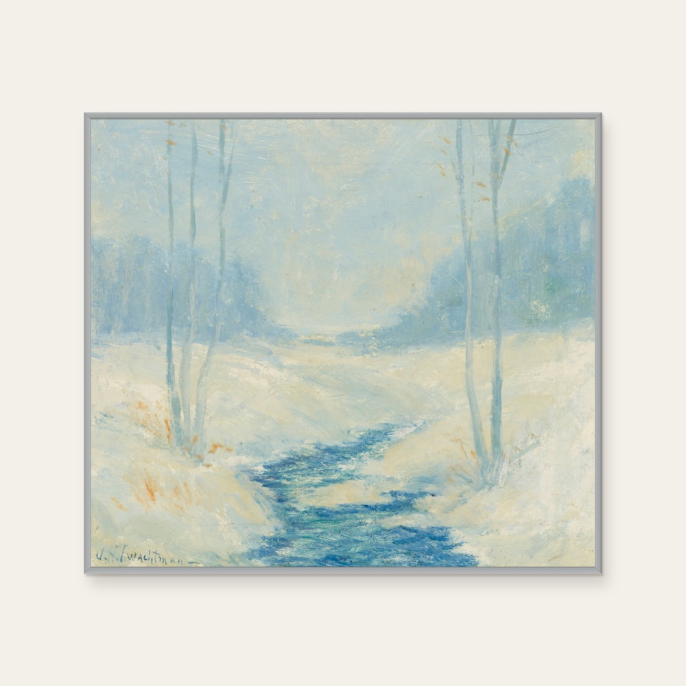 印象派|John Henry Twachtman - snowy landscape — 照片 1