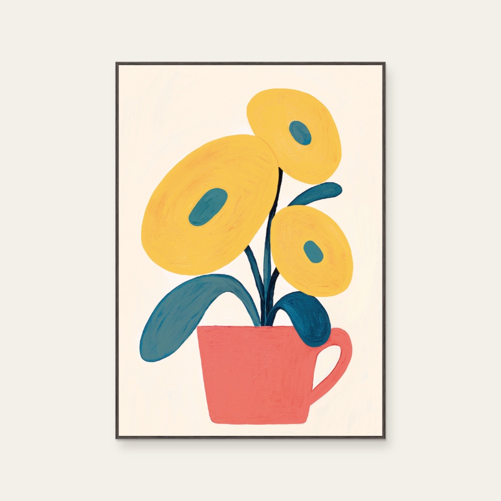 sunflower in cup — Photo 1