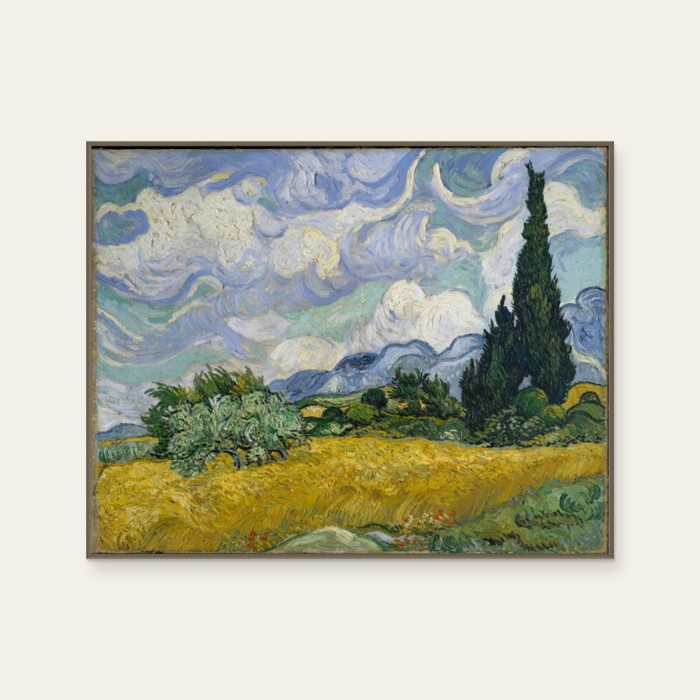 梵谷 Van Gogh|Wheat Field with Cypresses — 照片 1