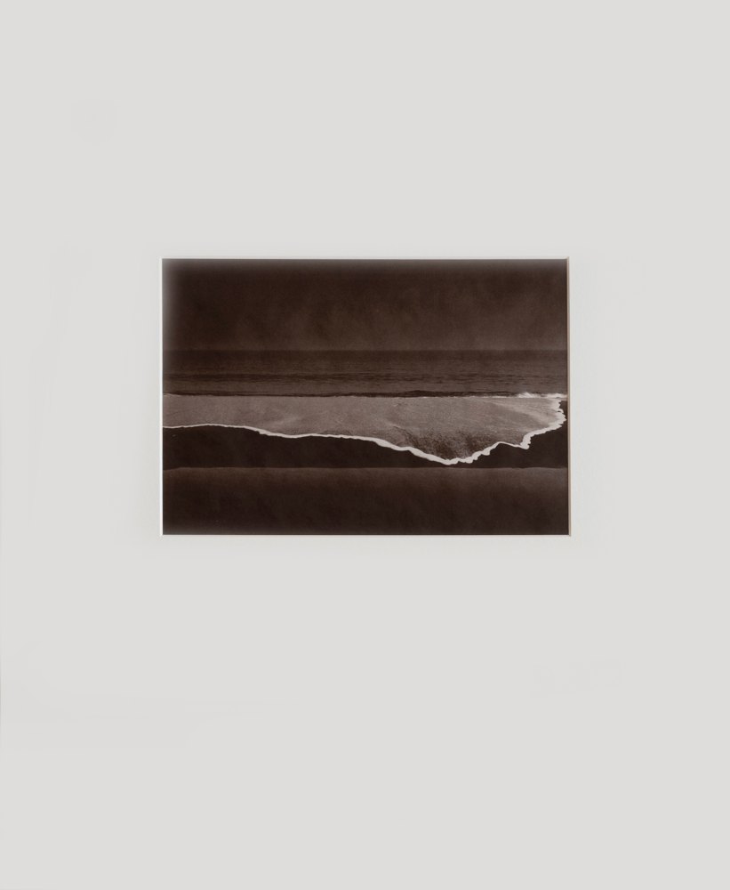 Wave Traces #9 by Kino Koike, a vertical limited-edition artwork featuring natural landscapes and photographic and realistic imagery, in black and white tones. Artwork image.